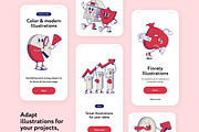 Finrety Finance Retro Illustrations, a Finance Illustration by Welovegraphics (Thumbnail 3 of 8)