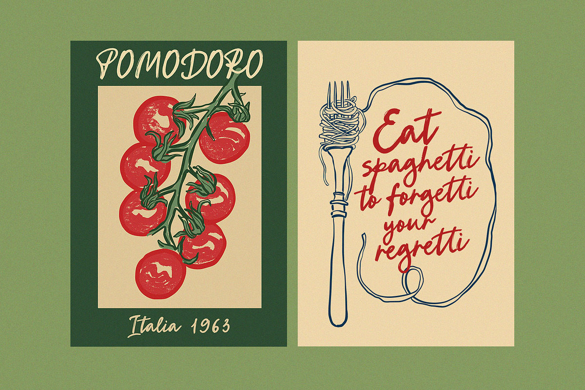 Bold script font brush Breakfast in, a Script Font by TD fonts (Photo 7 of 12)