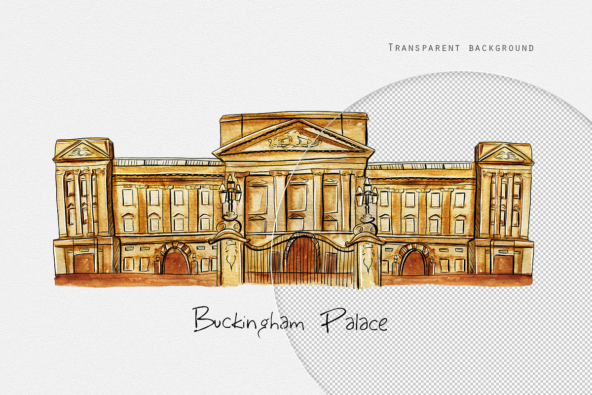 London travel clipart, an Illustration by Kate Snitser (Photo 3 of 5)