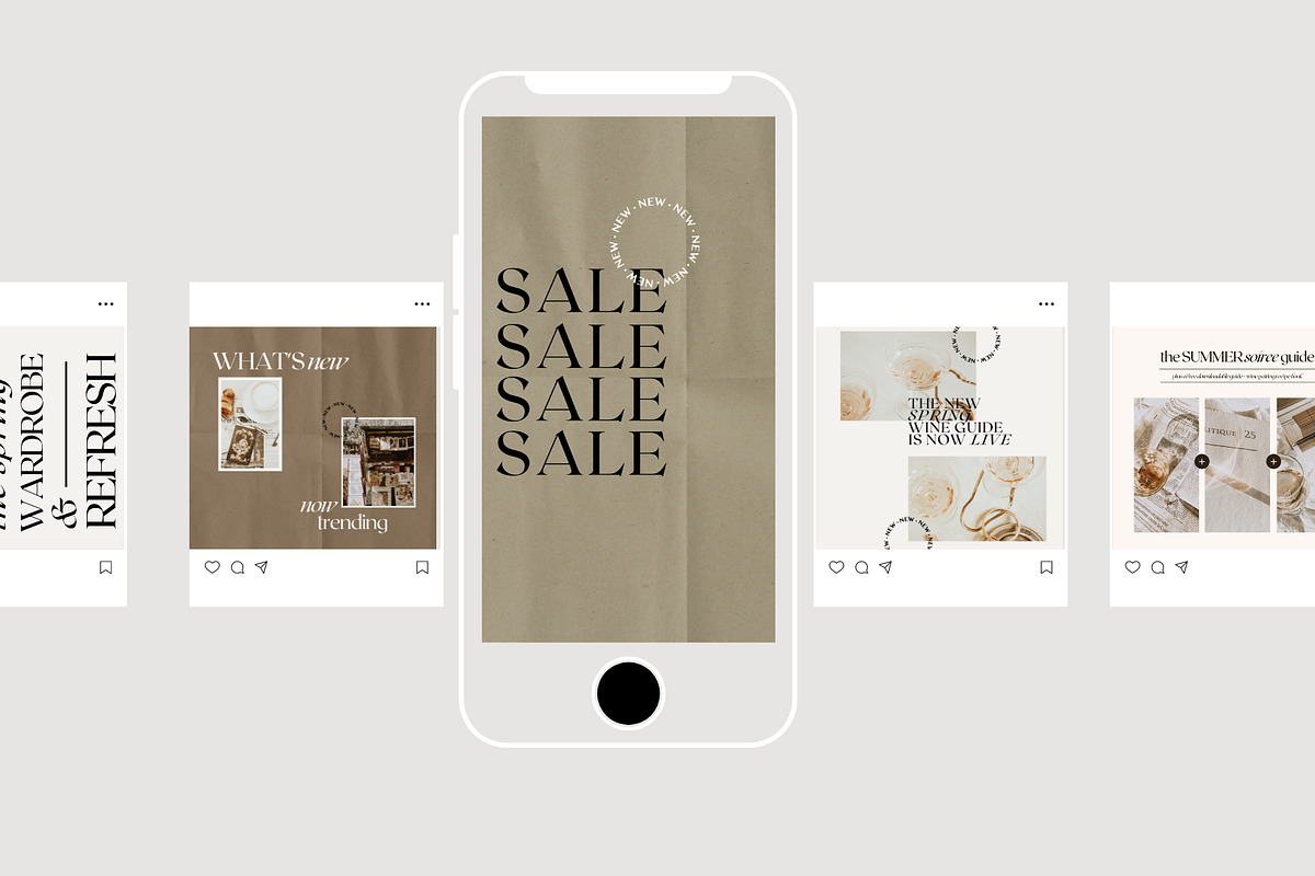 Modernist Social Media Template, a Device Mockup by Le Maison Bohem (Photo 6 of 11)