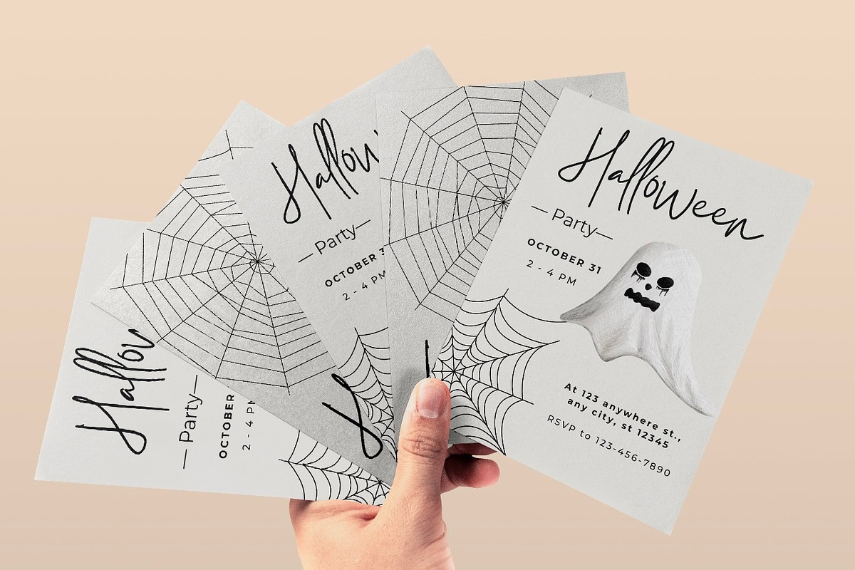 Halloween Invitation Template, an Invitation Template by Thursdaypaper (Photo 2 of 4)