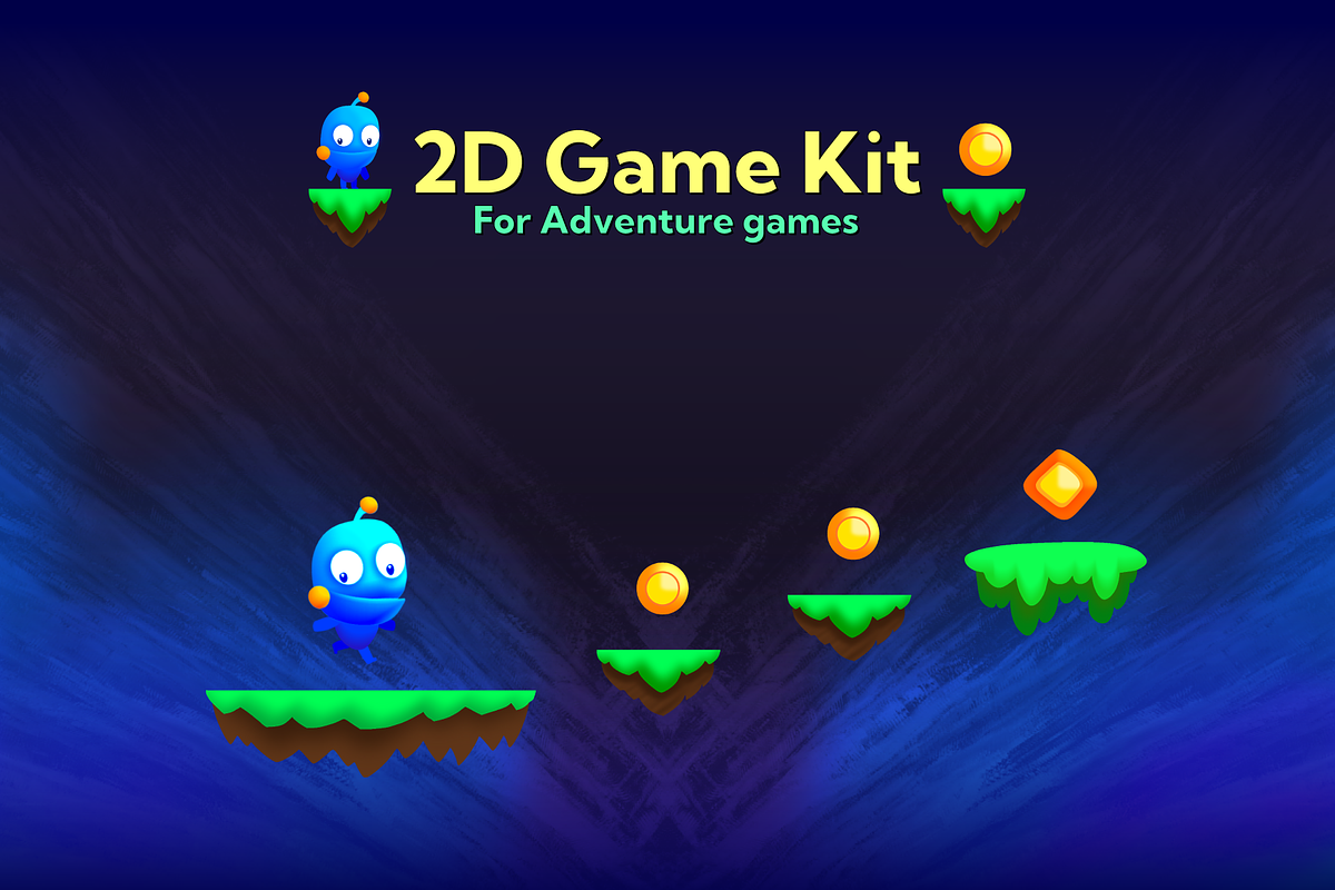 2D Platformer Game Kit, an Illustration by Kozmobot (Photo 1 of 4)
