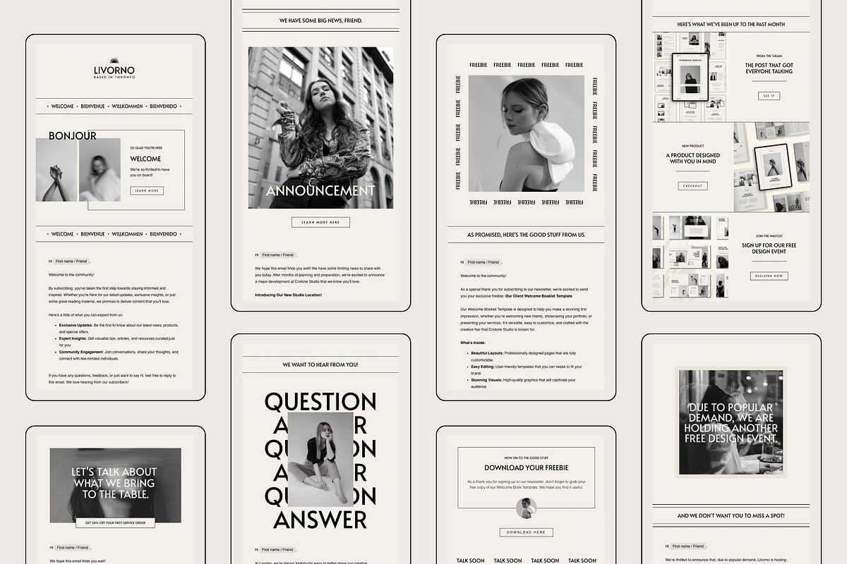 Flodesk Email Newsletter Templates, an Email Template by Branding Babe Co. (Photo 3 of 6)