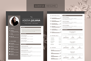 Modern Resume Template Julianna