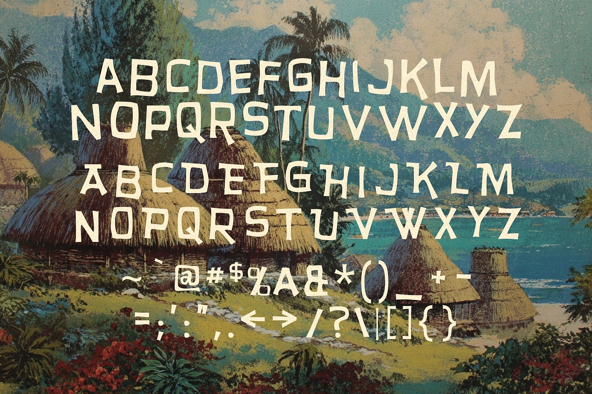 Aloha Pop - Tropical Tiki Typeface, a Handwritten Font by HipFonts (Photo 2 of 9)