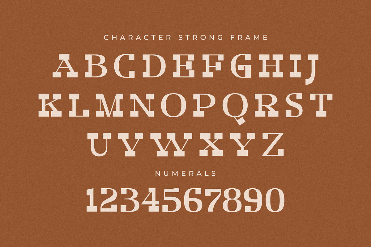 Strong Frame New Slab Serif Font, a Slab Serif Font by Storytype Studio (Photo 13 of 15)