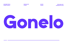 Gonelo Geometric Sans Serif Font
