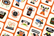 Animated Gym Stickers Collection, an Emoji Icon by Brickclay (Thumbnail 4 of 5)