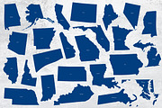States Maps of USA, an Illustration by ArtFusion (Thumbnail 2 of 3)