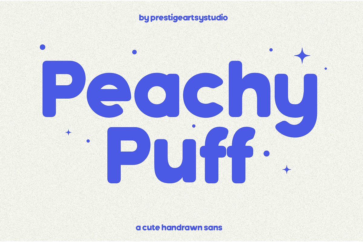 Peachy Puff A Handwritten Sans, a Handwritten Font by Prestige Artsy Studio (Photo 1 of 8)