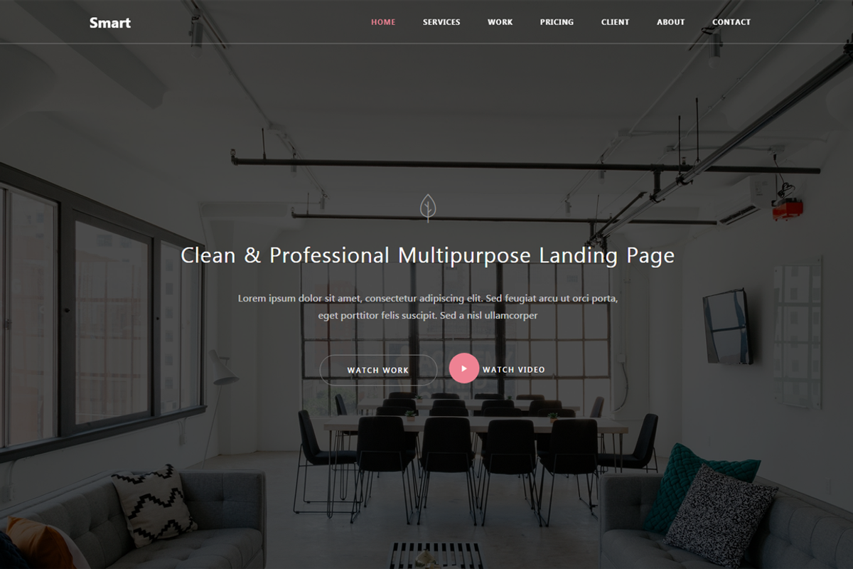 Smart - Bootstrap 4 HTML5 Template, a HTML Template by Pichforest Studio (Photo 2 of 3)