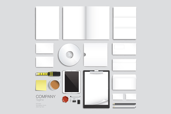 Corporate brand identity vector set preview 2