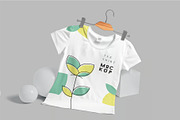 Broad Neck Half Sleeves Shirt Mockup, an Advertising Mockup by megostudi0 (Thumbnail 5 of 7)