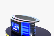 TV Studio News Desk 12, an Architecture 3D Model by akerStudio (Thumbnail 17 of 28)