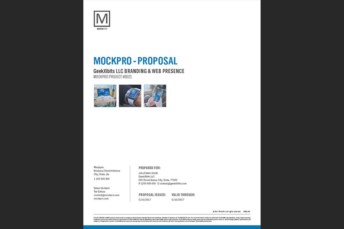Simple Proposal Template Indesign, a Stationery Template by Shop Mockpro (Photo 3 of 20)
