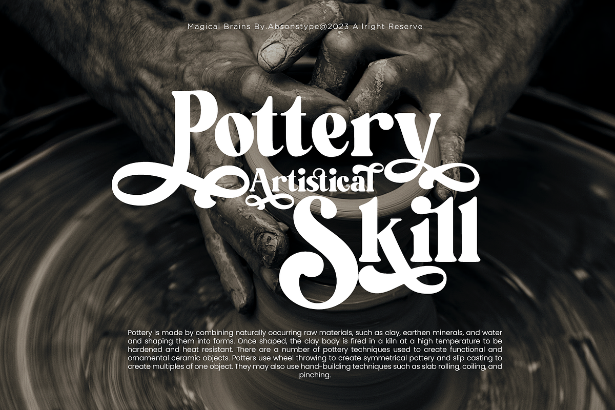 Magical Brains - Absonstype, a Serif Font by Absonstype (Photo 7 of 10)