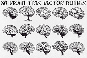 Brain Tree Knowledge Design Bundle, an Illustration by Gaye Art