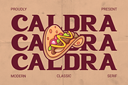 Caldra Modern Classic Serif Font, a Serif Font by PutraCetol Studio (Thumbnail 1 of 5)