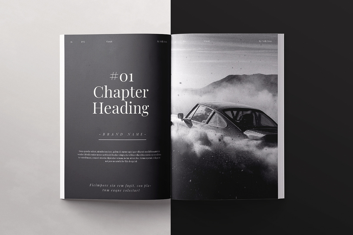 Book Layout Brochure Design Template, a Brochure Template by ArtisanaAura (Photo 5 of 11)