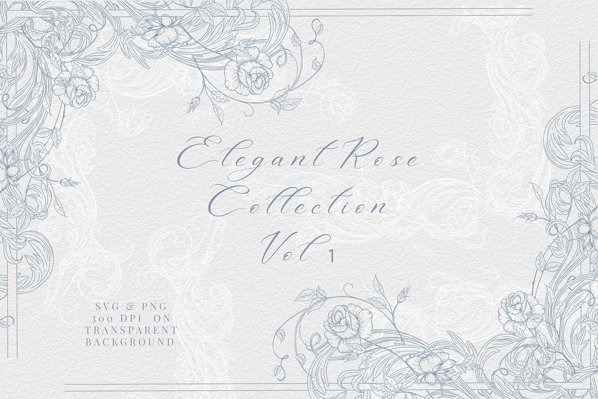 Elegant Rose Collection Vol 1, a Decorative Illustration by AW Studios (Photo 1 of 10)