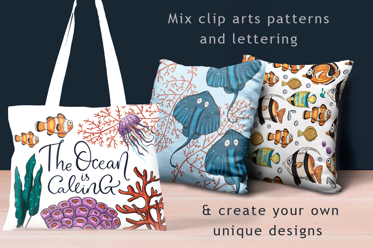 Under the sea. Big graphic set., an Animal Illustration by Red Ink (Photo 9 of 10)