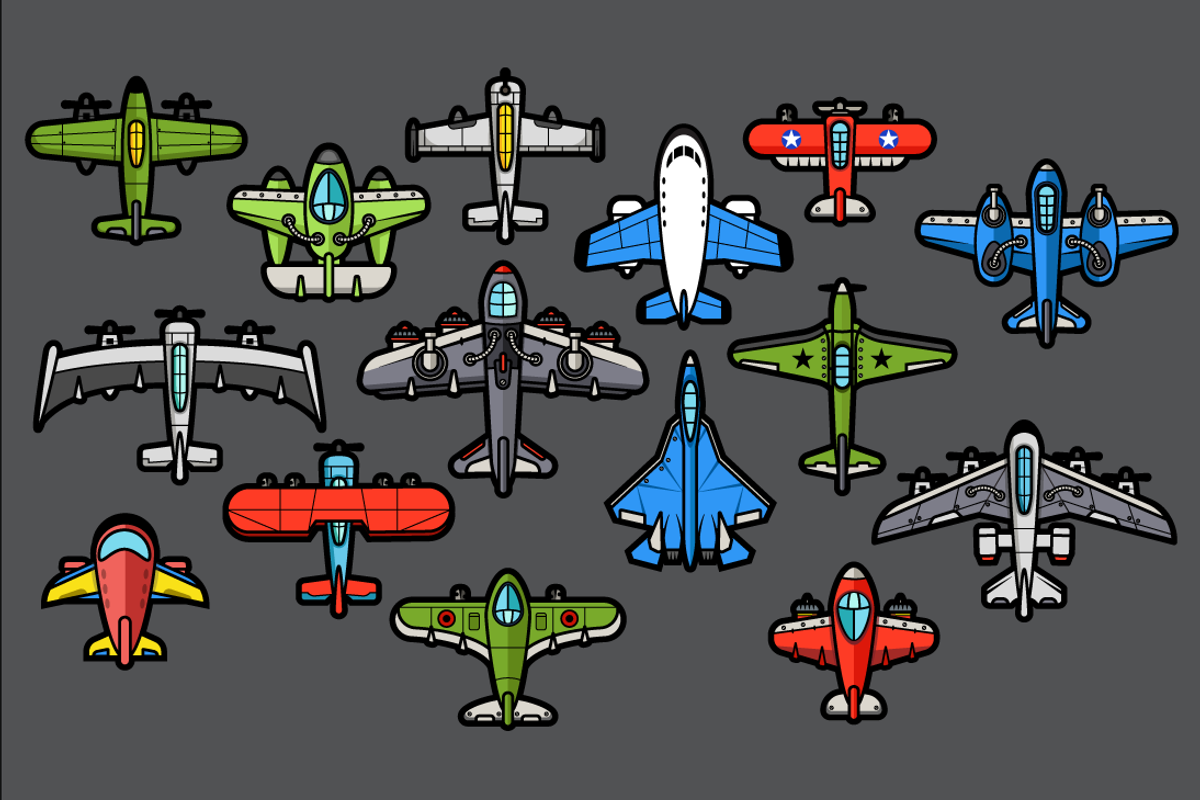 25 game vector aircraft, a Graphic by Cruiz Studio