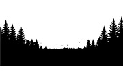 Woodland Landscape Silhouette, an Object Graphic by Creativeshirt (Thumbnail 17 of 18)
