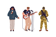 People of different professions set, a Work Illustration by PaperTrident (Thumbnail 6 of 22)