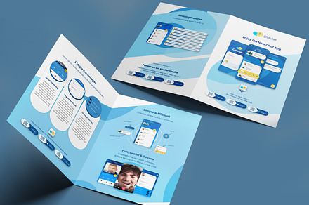 Bifold A4 Brochure for Mobile App