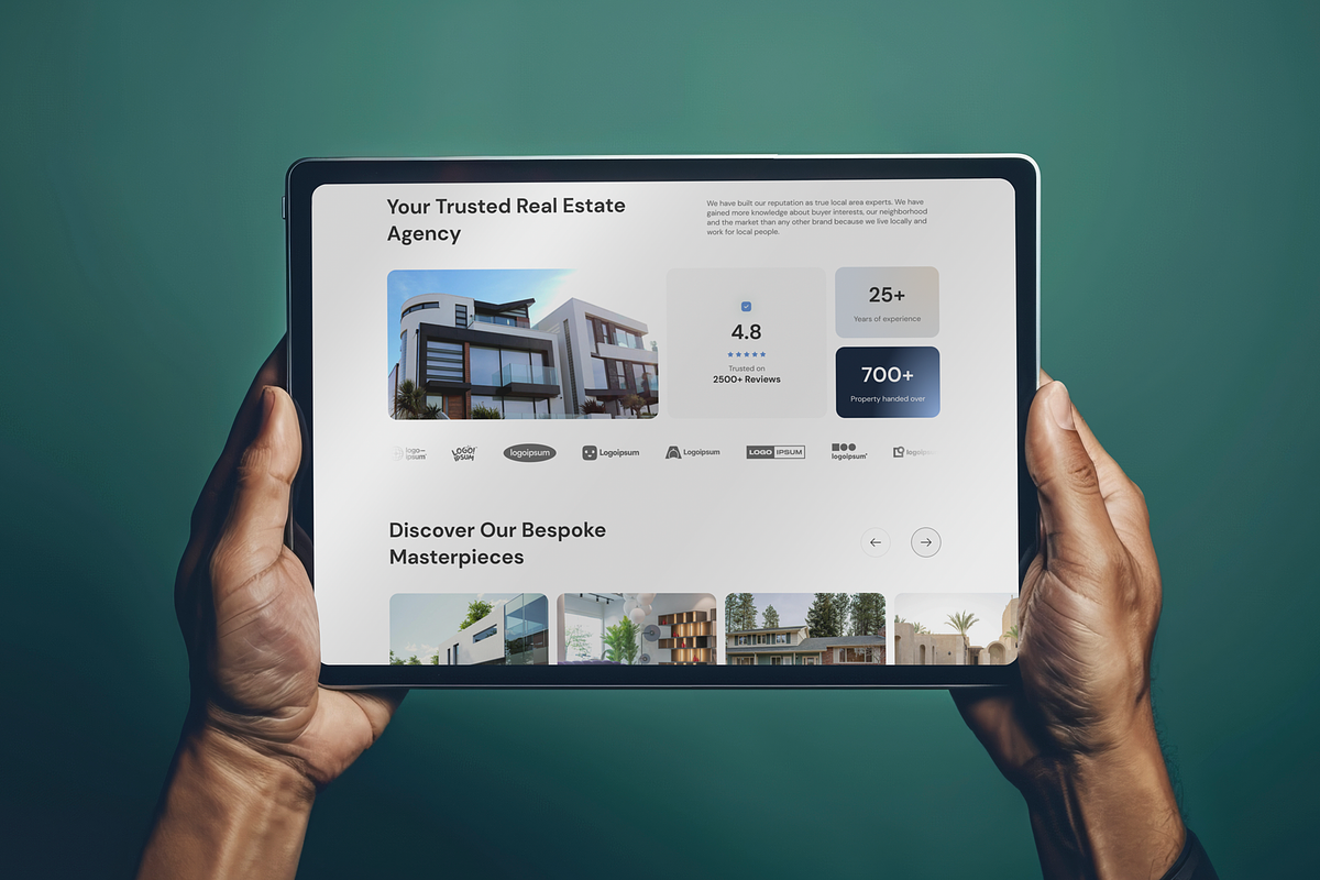 Real Estate Landing Page-Bento Grid, an UI Kit Template by aideas (Photo 3 of 4)