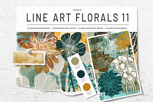 Floral Procreate Stamp Brushes 11