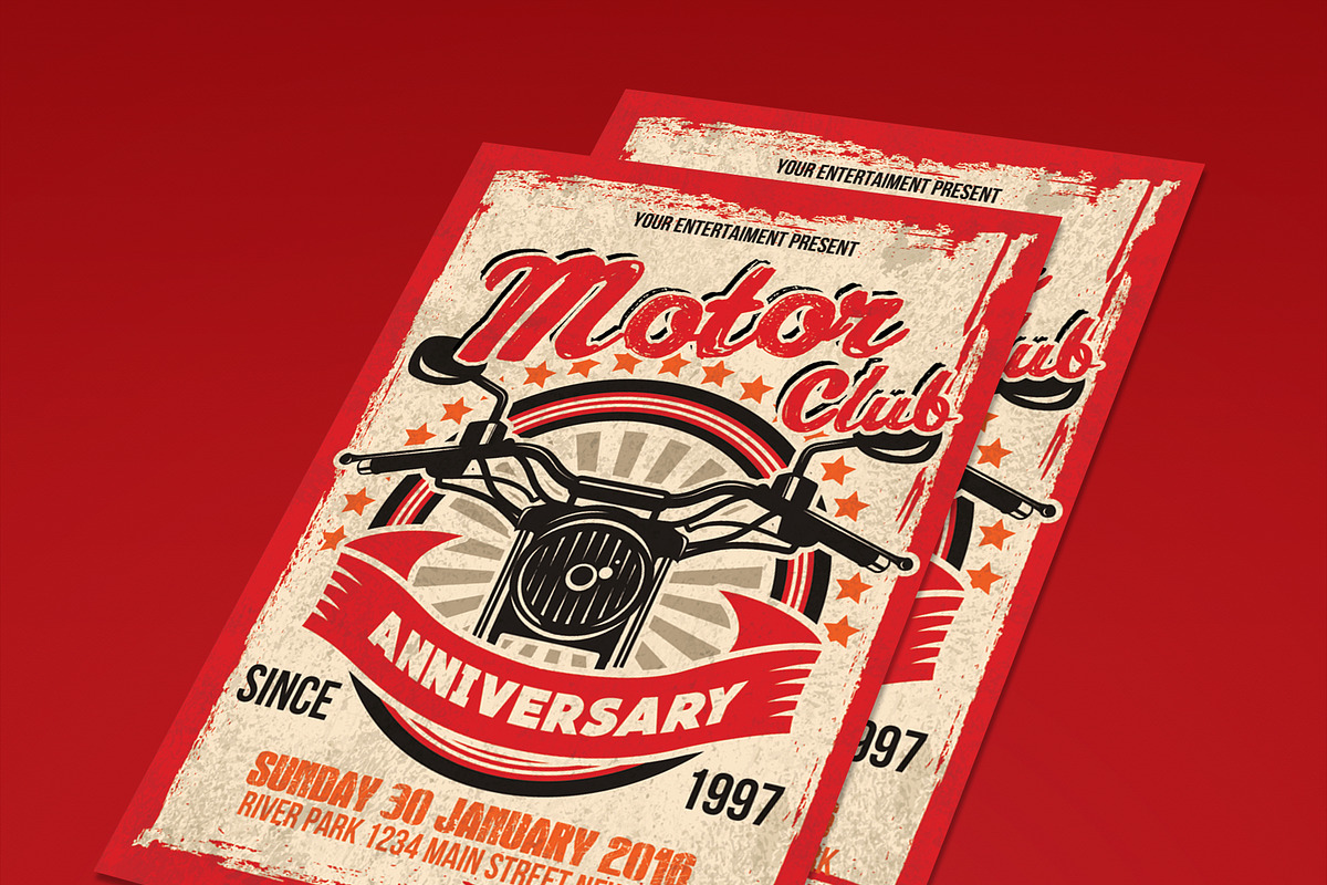 Motor Club Anniversary Event Flyer, a Flyer Template by Muhamad Iqbal hidayat (Photo 2 of 3)