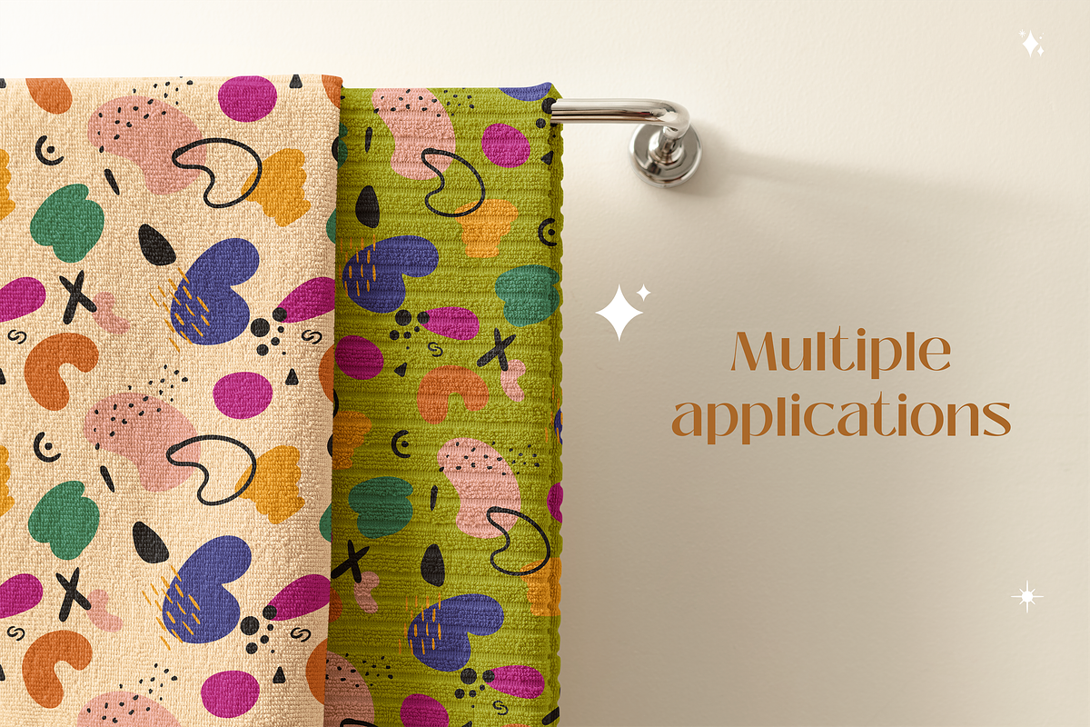 Abstract shape seamless pattern, a Pattern Graphic by Sigelt (Photo 2 of 7)