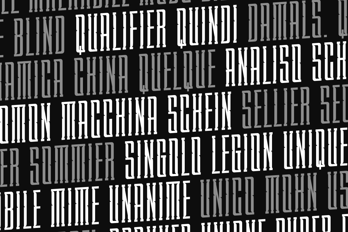 XEGIR | Retro Condensed Font, a Sans Serif Font by twinstd (Photo 4 of 12)