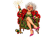 Funny Elderly PNG, a Person Illustration by fashionaddict (Thumbnail 6 of 11)