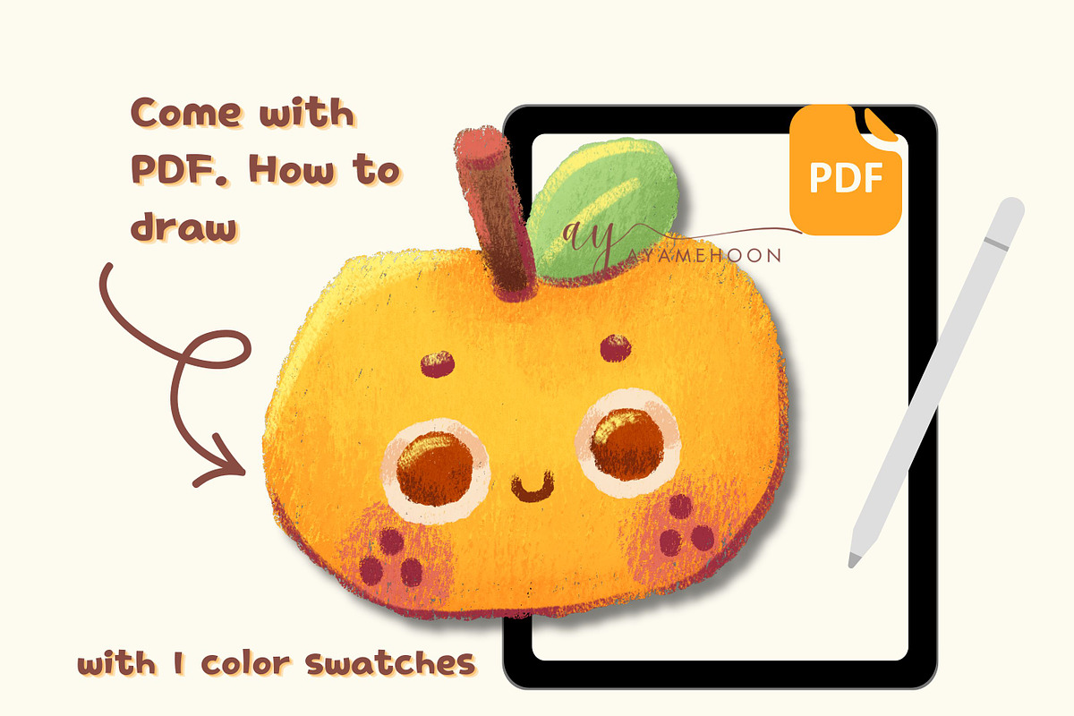 Procreate Mikan Soft Texture Brushes, a Brush Add-On by ProcreateiBox (Photo 5 of 6)