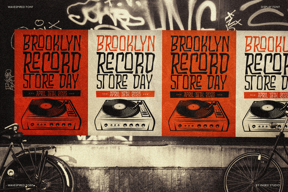 Wavespired - Display Retro, a Font by Invasi Studio (Photo 8 of 12)