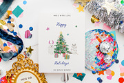 Watercolor christmas quirky holiday, an Object Graphic by Grace Noboa Illustrations (Thumbnail 6 of 20)