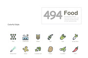 Food Vector Icons, an Icon by BomSymbols (Thumbnail 4 of 5)