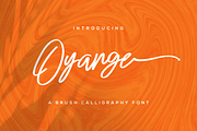 Oyange - Brush Calligraphy Font, a Script Font by StringLabs (Thumbnail 1 of 12)