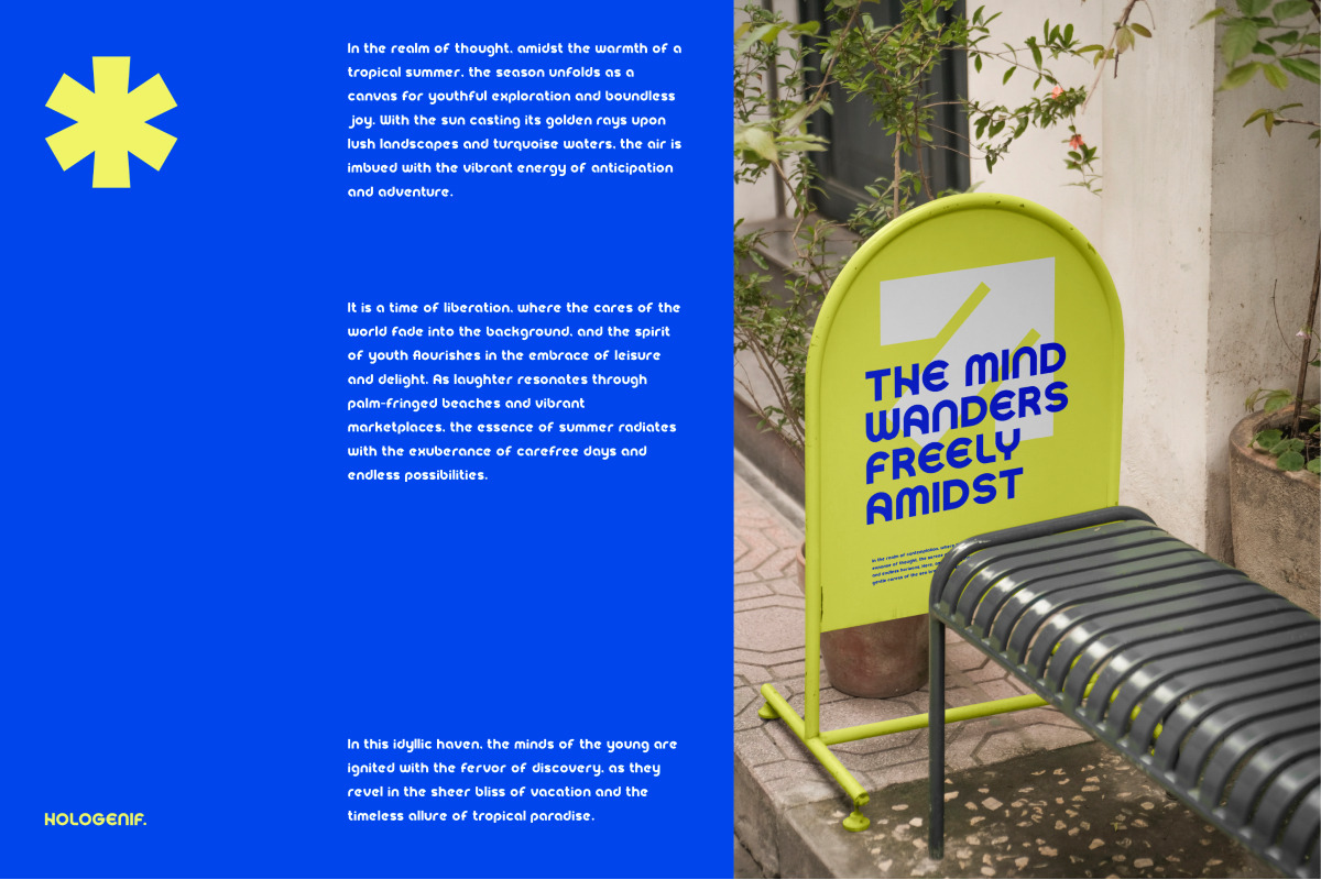 Hologenic Sans Serif Font, a Sans Serif Font by Catalystco Studio (Photo 5 of 7)