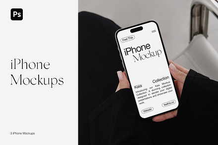 iPhone 16 Pro in Hands Mockups PSD, an iPhone Mockup by Feel This