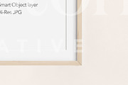 Portrait Wooden Mat Frame Mockup, a Household Mockup by OakstoneCreative (Thumbnail 4 of 5)