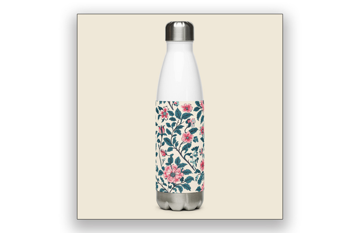 Morris Bloom - Pink Floral Pattern, an Illustration by Brush Berry Studios (Photo 2 of 5)
