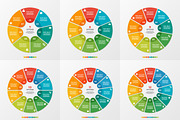 Circle chart infographic templates, a Presentation Template by rikkyal (Thumbnail 2 of 2)