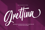 Grettina Modern Handwritten Font, a Handwritten Font by RantautypeStudio (Thumbnail 1 of 14)