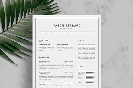 Resume Template / CV, a Resume Template by UX-group