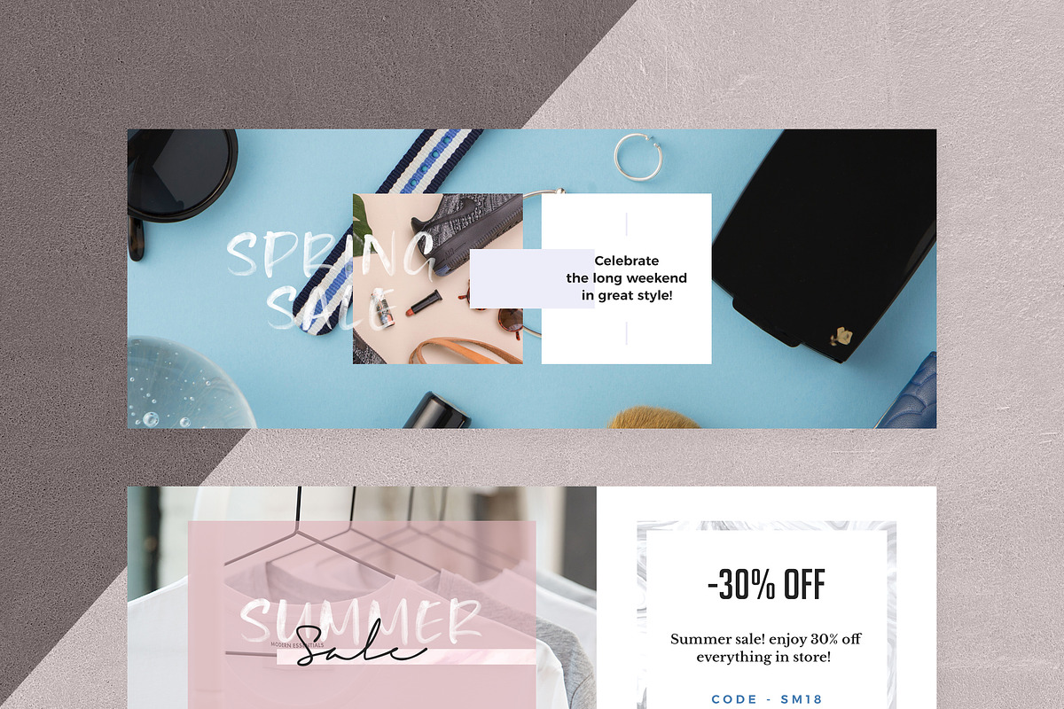 Marble Facebook Cover Pack, a Social Media Template by Crevo Studio (Photo 9 of 16)