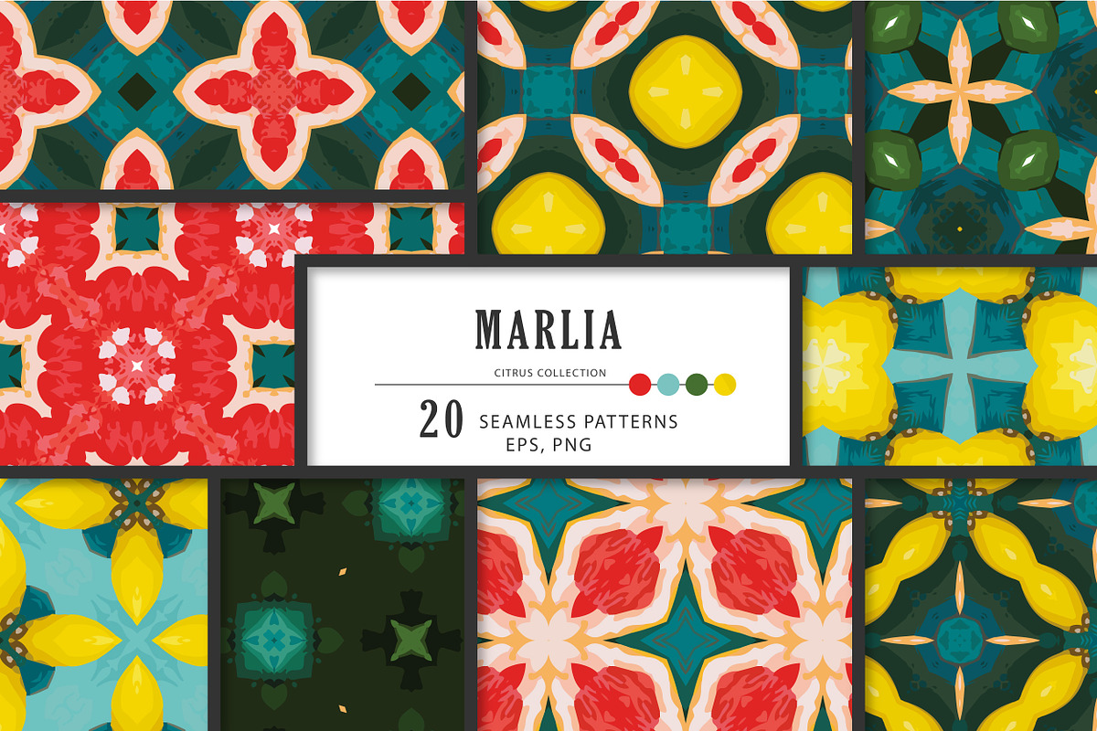 MARLIA geometric seamless patterns., a Pattern Graphic by Peolla (Photo 1 of 10)