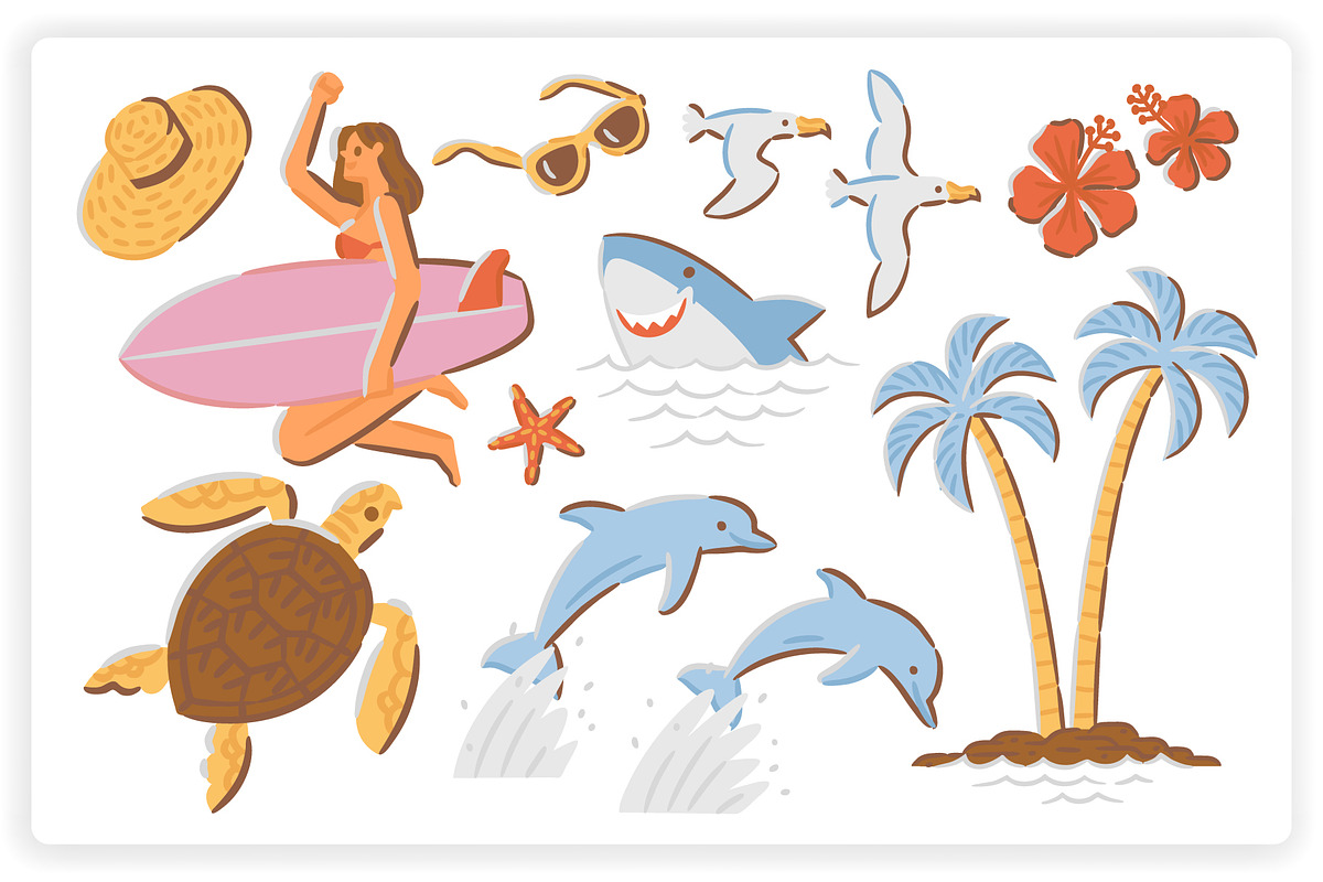37 Surfing Elements, a Graphic by monkik (Photo 5 of 10)